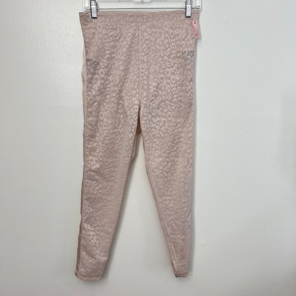 VICTORIA'S SECRET PINK TOTAL KNOCKOUT VS PINK SHEER LEOPARD PRINT Tights Size M - Picture 2 of 8